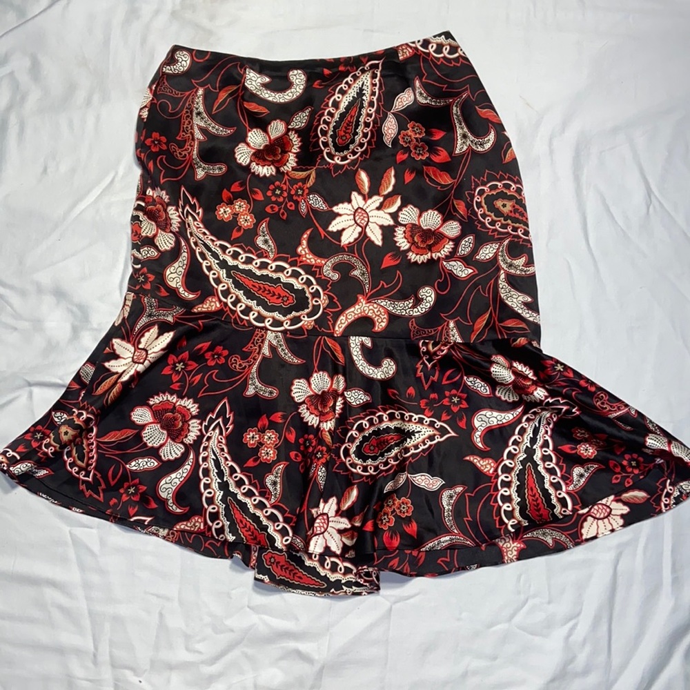 Silk mermaid skirt, fully lined